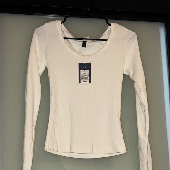 Universal Thread Ribbed Long Sleeve Fitted Tops - Picture 2 of 5